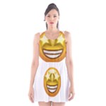 star eyes emoji Scoop Neck Skater Dress