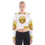 star eyes emoji Cropped Sweatshirt