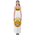 star eyes emoji Empire Waist Maxi Dress