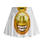 star eyes emoji Mini Flare Skirt