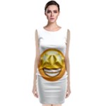 star eyes emoji Sleeveless Velvet Midi Dress