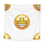 star eyes emoji Square Tapestry (Large)