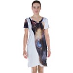 Siamese Cat Short Sleeve Nightdress