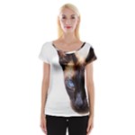 Siamese Cat Women s Cap Sleeve Top