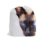 Siamese Cat Drawstring Pouch (XL)