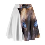 Siamese Cat High Waist Skirt