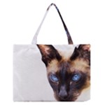 Siamese Cat Medium Zipper Tote Bag