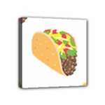 Emoji Taco Mini Canvas 4  x 4  (Stretched)