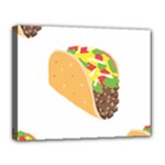 Emoji Taco Canvas 14  x 11  (Stretched)