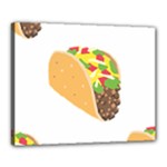 Emoji Taco Canvas 20  x 16  (Stretched)