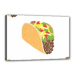 Emoji Taco Canvas 18  x 12  (Stretched)