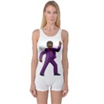 Emoji Dancing Man One Piece Boyleg Swimsuit