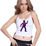 Emoji Dancing Man Spaghetti Strap Bra Top