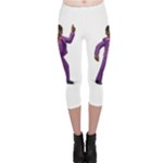 Emoji Dancing Man Capri Leggings 