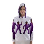 Emoji Dancing Man Hooded Wind Breaker (Women)