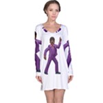 Emoji Dancing Man Long Sleeve Nightdress