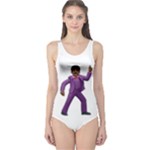 Emoji Dancing Man One Piece Swimsuit