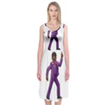 Emoji Dancing Man Midi Sleeveless Dress