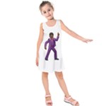 Emoji Dancing Man Kids  Sleeveless Dress