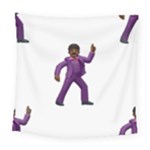 Emoji Dancing Man Square Tapestry (Large)