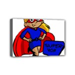 blonde super mom Mini Canvas 6  x 4  (Stretched)