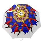 blonde super mom Folding Umbrella