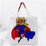 blonde super mom Grocery Tote Bag