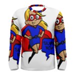 blonde super mom Men s Long Sleeve Tee