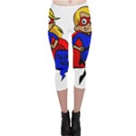 blonde super mom Capri Leggings 