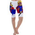 blonde super mom Cropped Leggings 