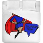 blonde super mom Duvet Cover (King Size)