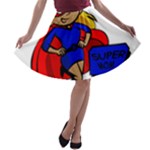 blonde super mom A-line Skater Skirt