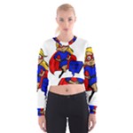 blonde super mom Cropped Sweatshirt