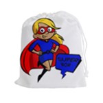 blonde super mom Drawstring Pouch (XXL)