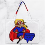 blonde super mom Medium Zipper Tote Bag