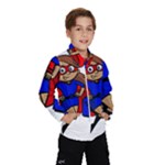 Brunette Super Mom Wind Breaker (Kids)