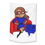 Brunette Super Mom Small Tapestry