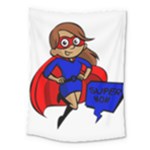 Brunette Super Mom Medium Tapestry