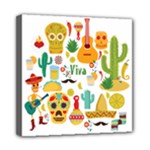 viva mexico Mini Canvas 8  x 8  (Stretched)