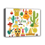 viva mexico Deluxe Canvas 16  x 12  (Stretched) 