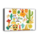 viva mexico Deluxe Canvas 18  x 12  (Stretched)