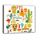 viva mexico Deluxe Canvas 24  x 20  (Stretched)