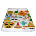 viva mexico Fitted Sheet (King Size)