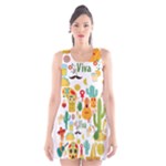 viva mexico Scoop Neck Skater Dress