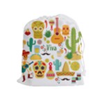 viva mexico Drawstring Pouch (XL)