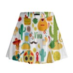 viva mexico Mini Flare Skirt