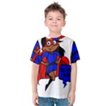 Black Super Mom Kids  Cotton Tee