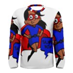 Black Super Mom Men s Long Sleeve Tee