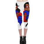 Black Super Mom Capri Leggings 