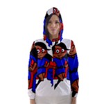 Black Super Mom Hooded Wind Breaker (Women)